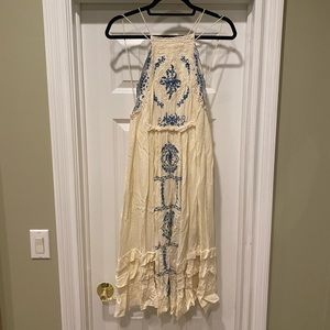 Free People Embroidered Dress Size 4